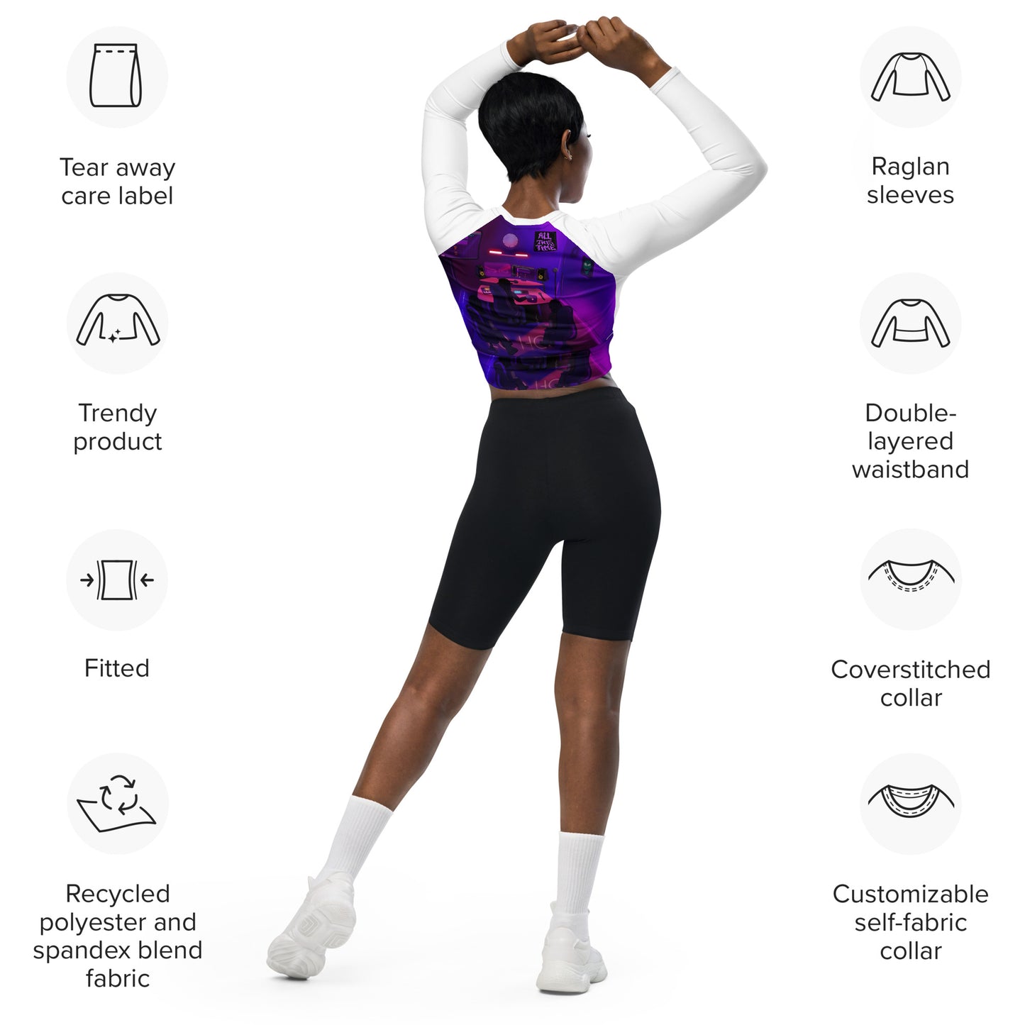 All This Time Women's long-sleeve crop top