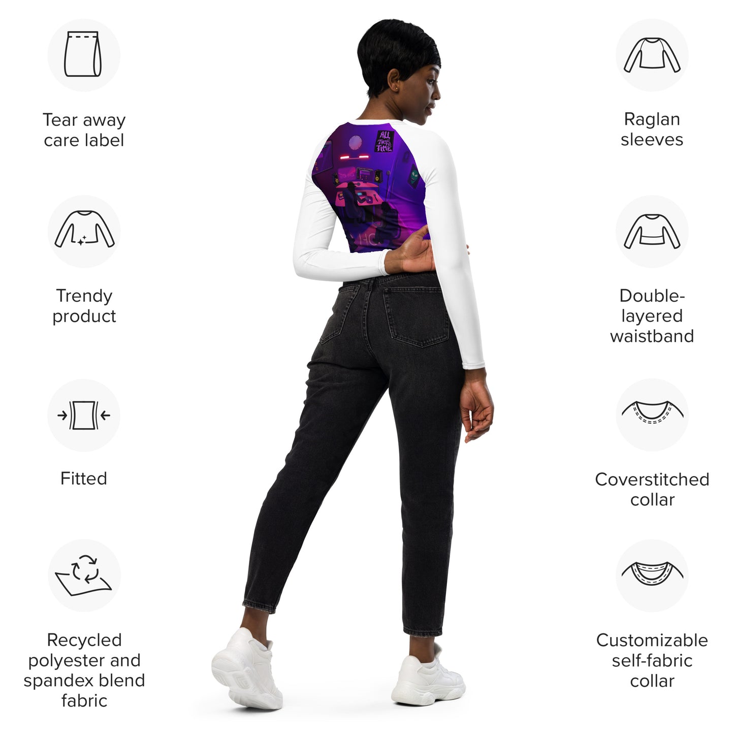 All This Time Women's long-sleeve crop top
