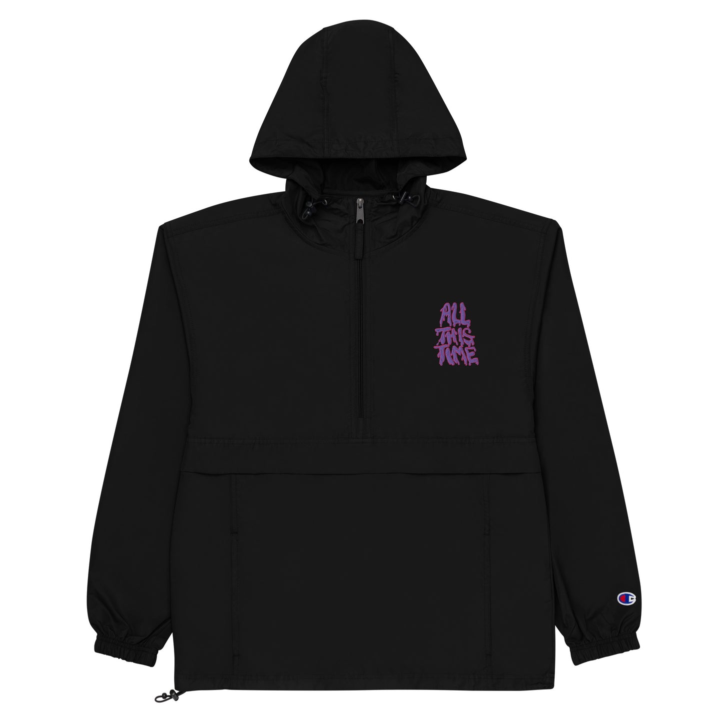 All This Time Embroidered Champion Packable Jacket