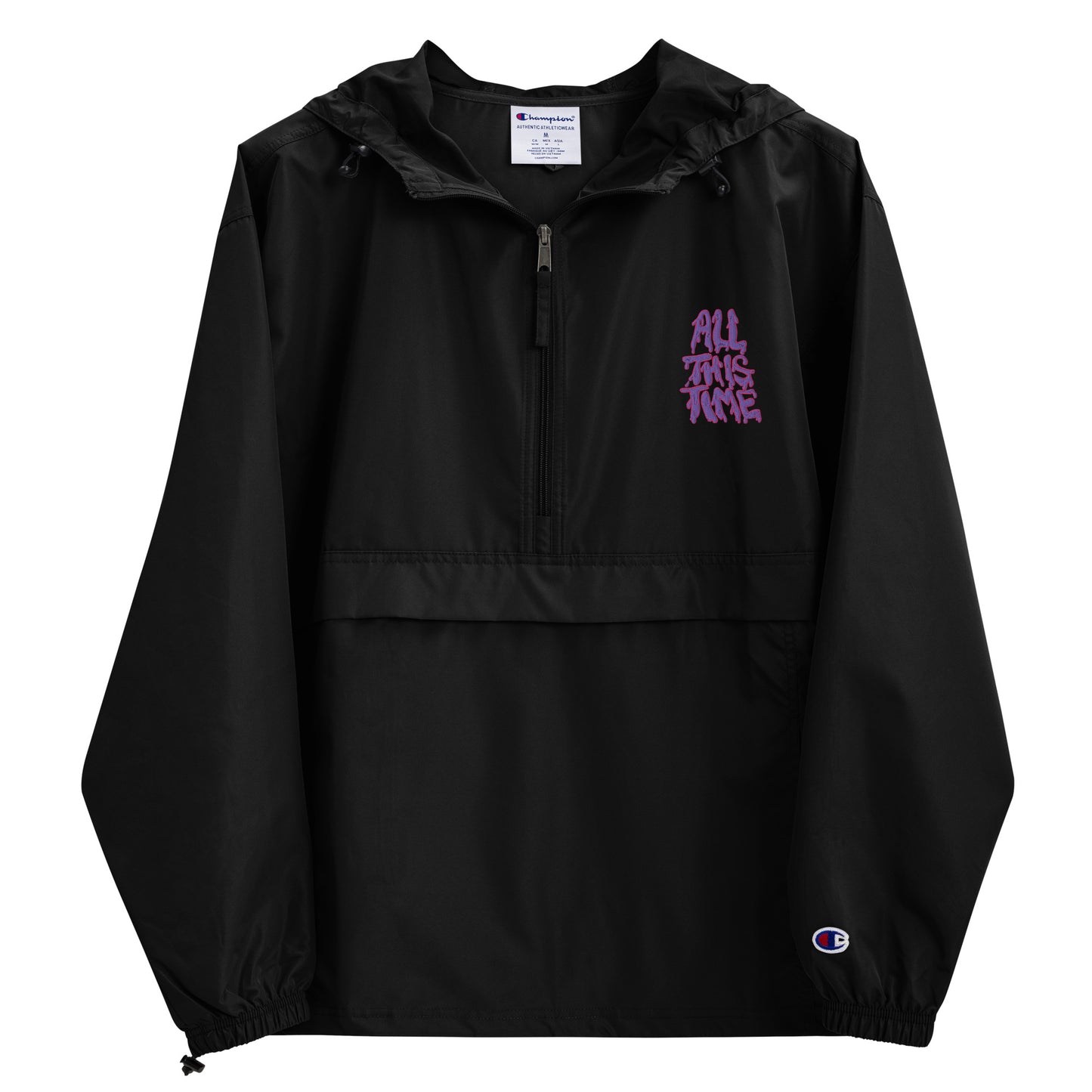 All This Time Embroidered Champion Packable Jacket