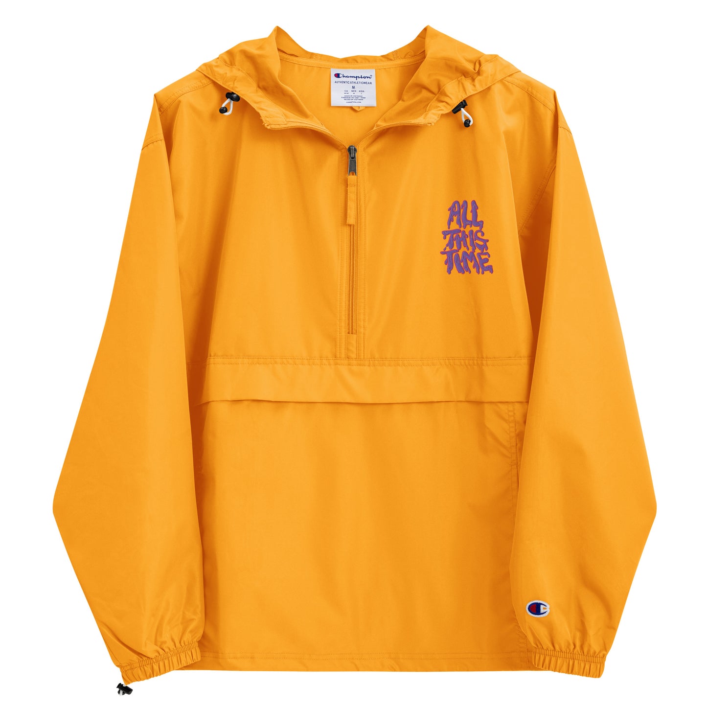 All This Time Embroidered Champion Packable Jacket
