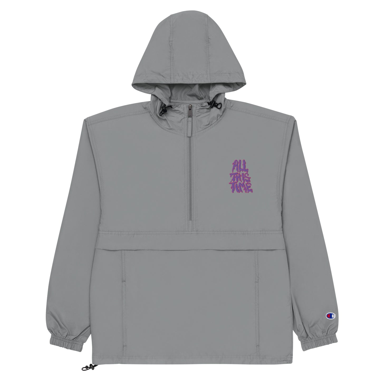 All This Time Embroidered Champion Packable Jacket