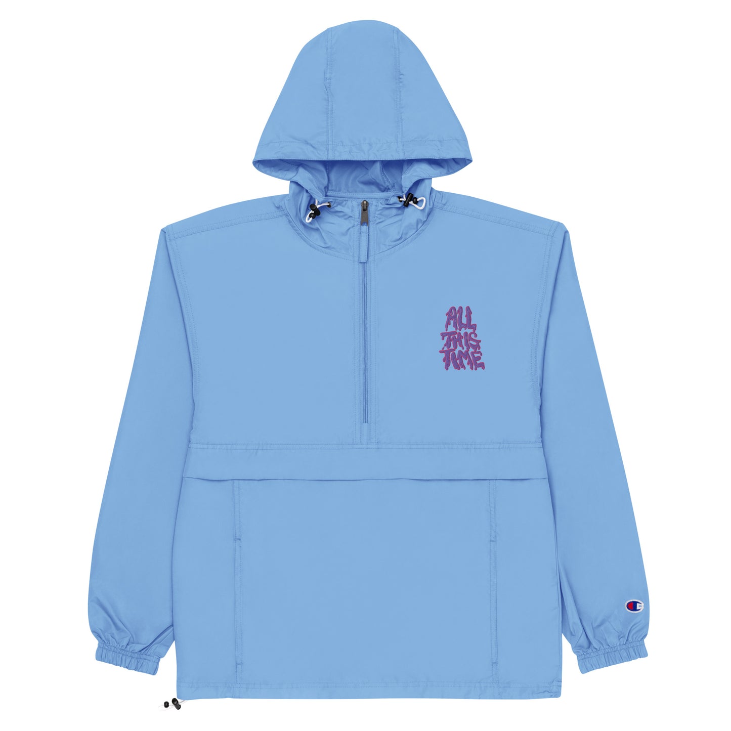 All This Time Embroidered Champion Packable Jacket