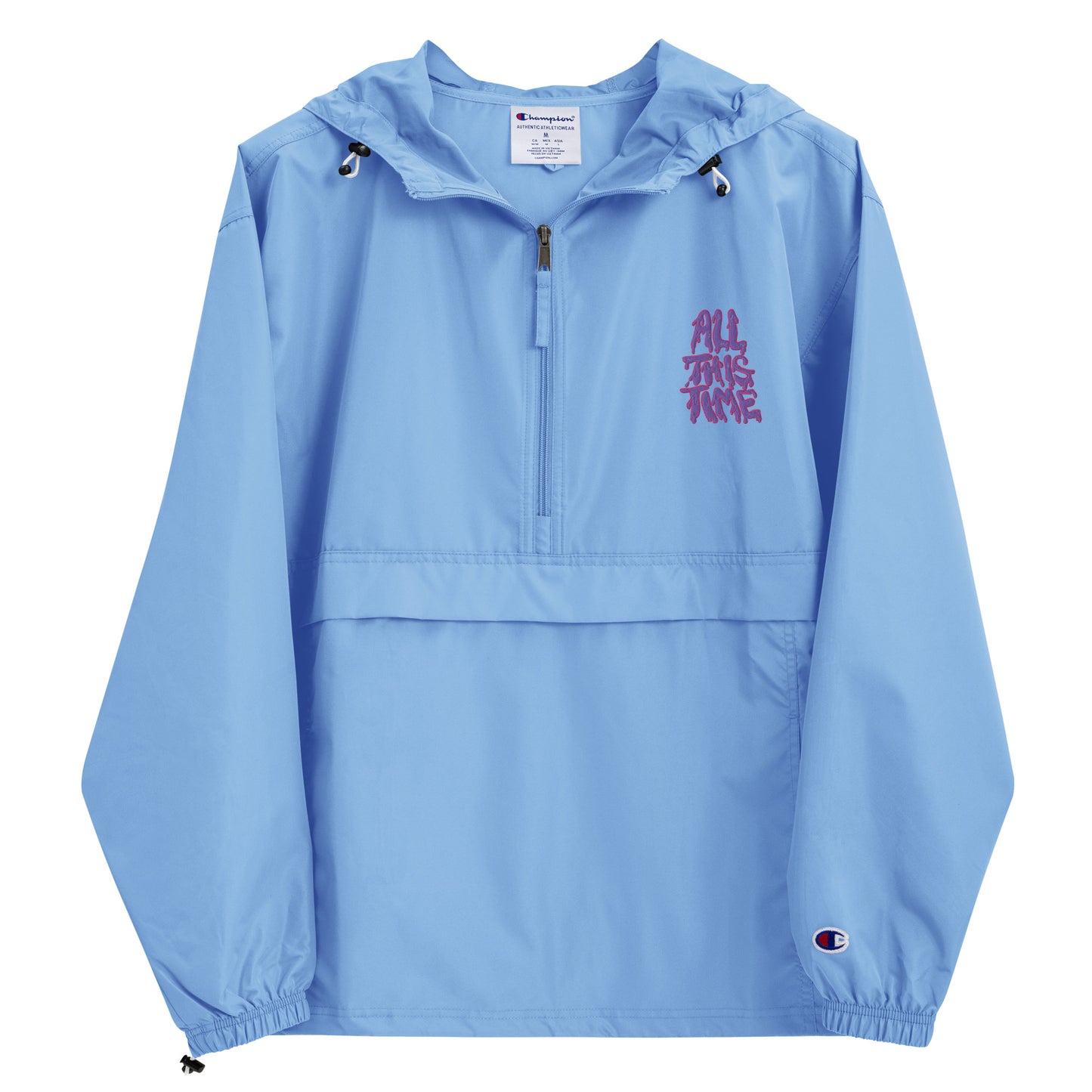 All This Time Embroidered Champion Packable Jacket