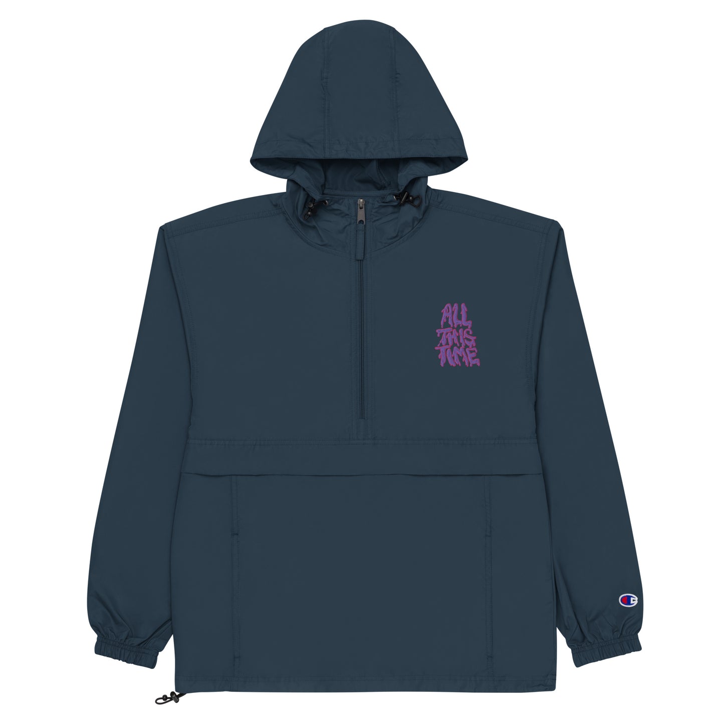 All This Time Embroidered Champion Packable Jacket