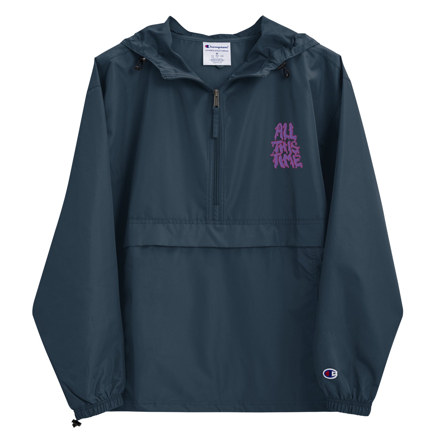 All This Time Embroidered Champion Packable Jacket