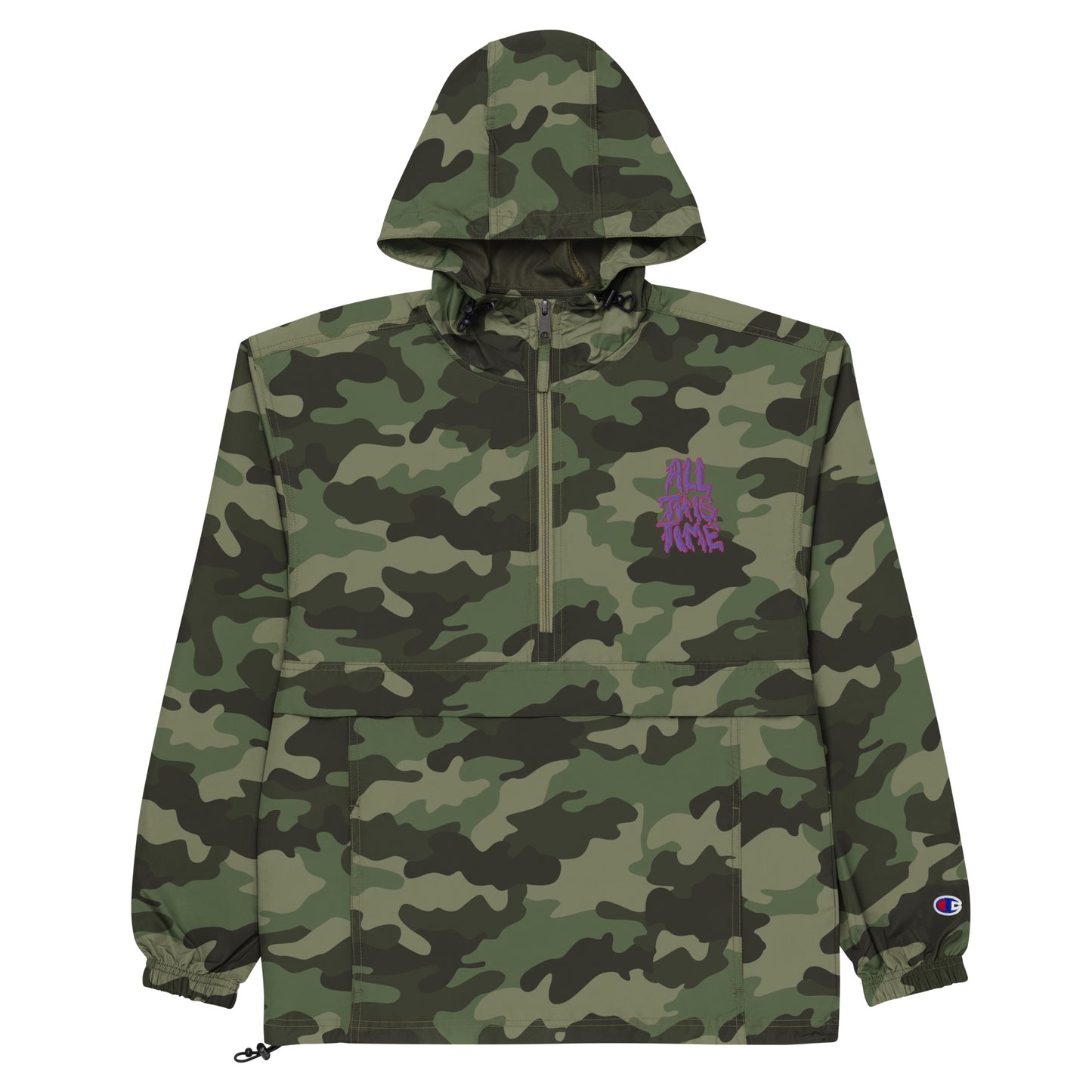 All This Time Embroidered Champion Packable Jacket