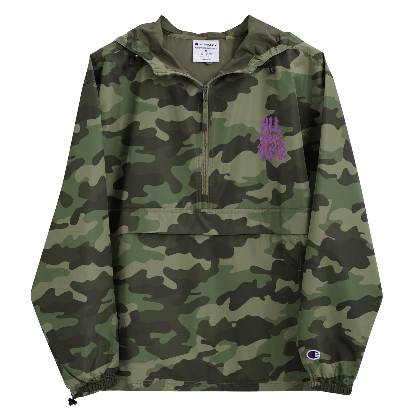 All This Time Embroidered Champion Packable Jacket