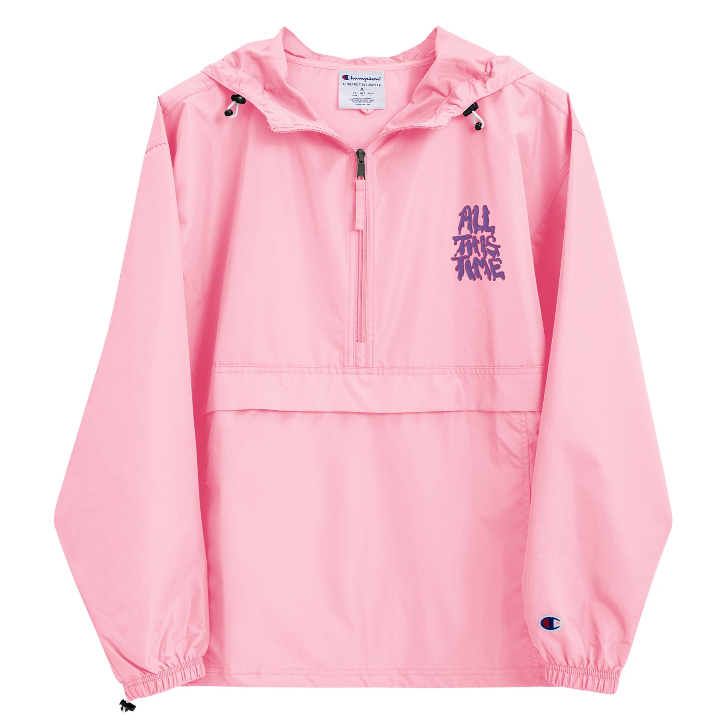 All This Time Embroidered Champion Packable Jacket