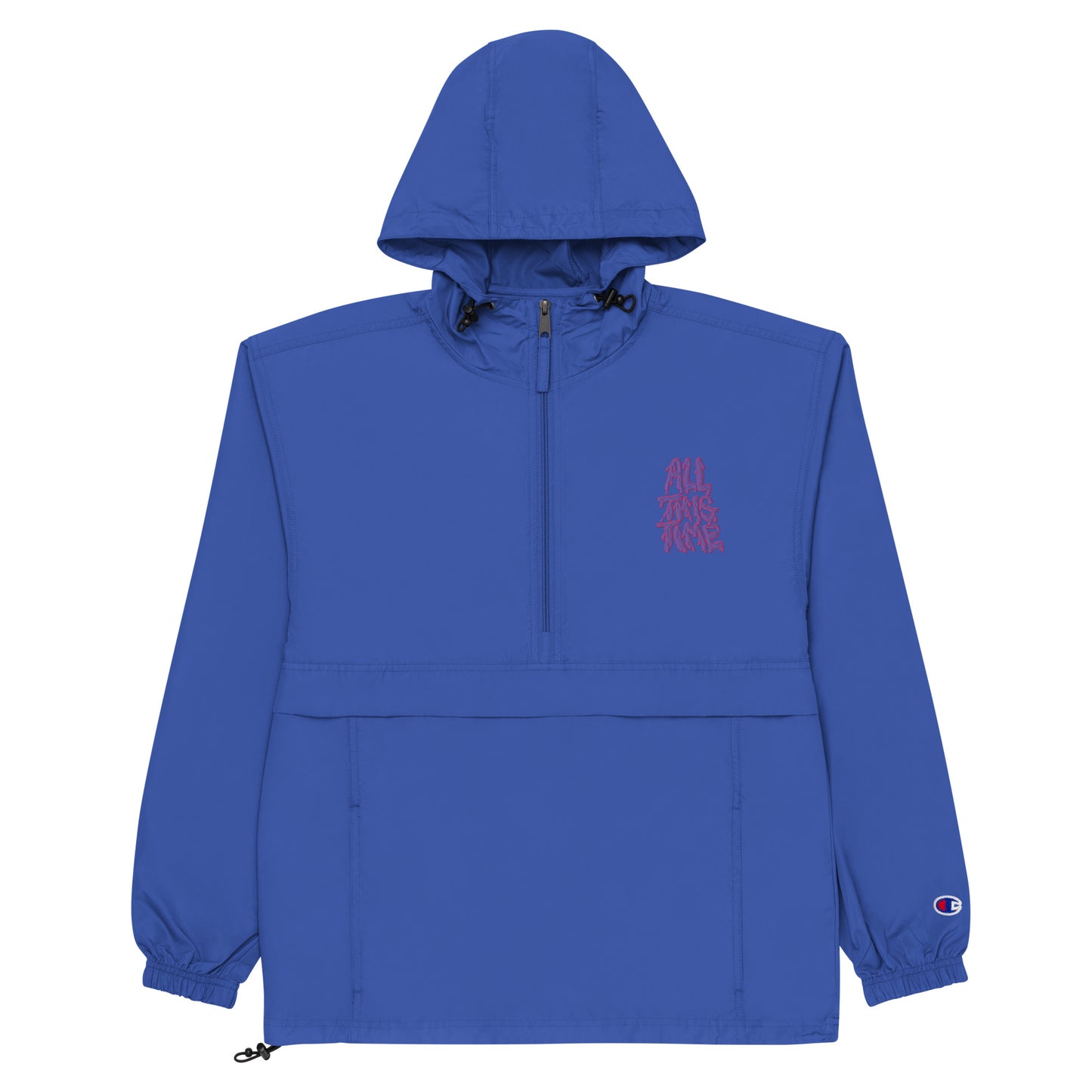 All This Time Embroidered Champion Packable Jacket