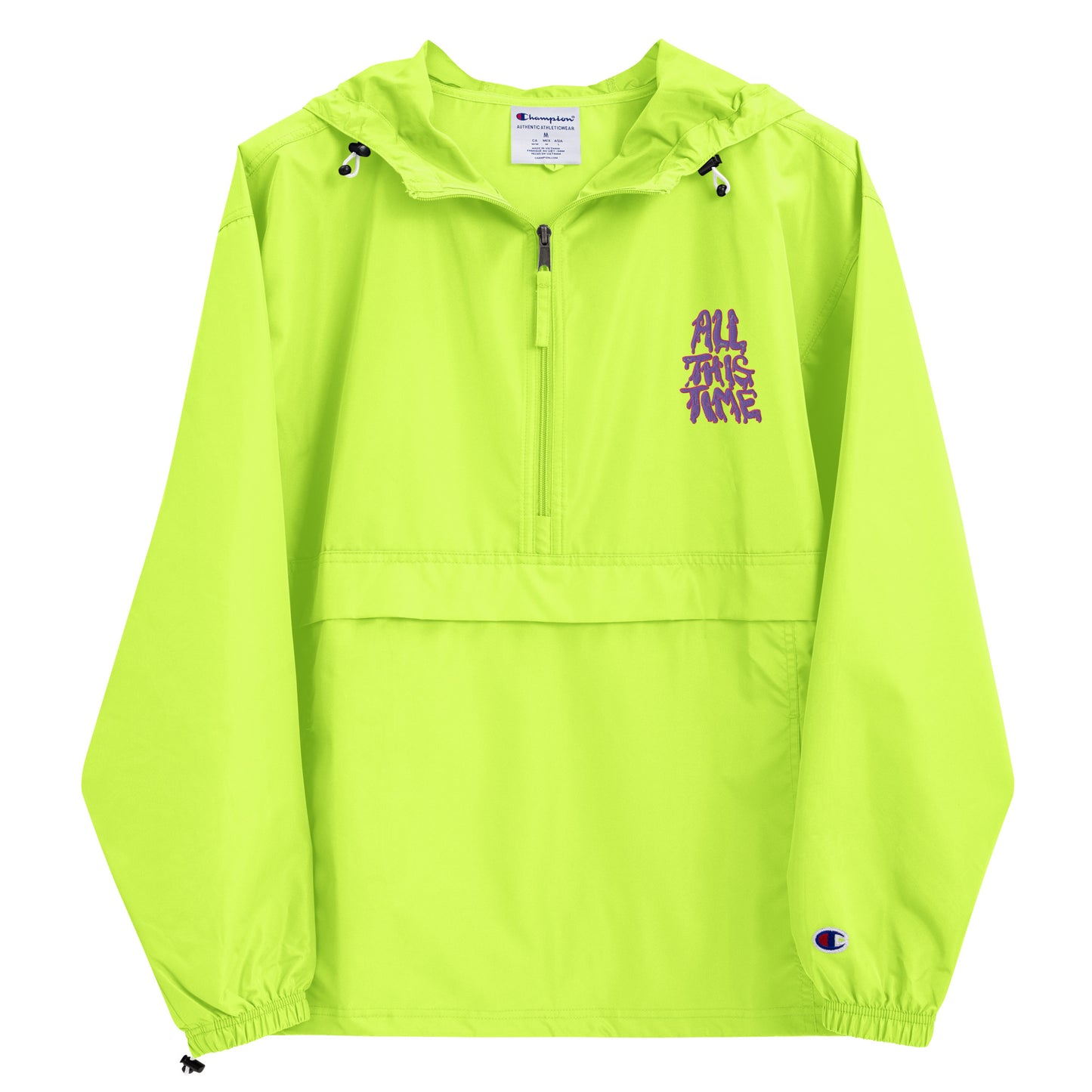 All This Time Embroidered Champion Packable Jacket