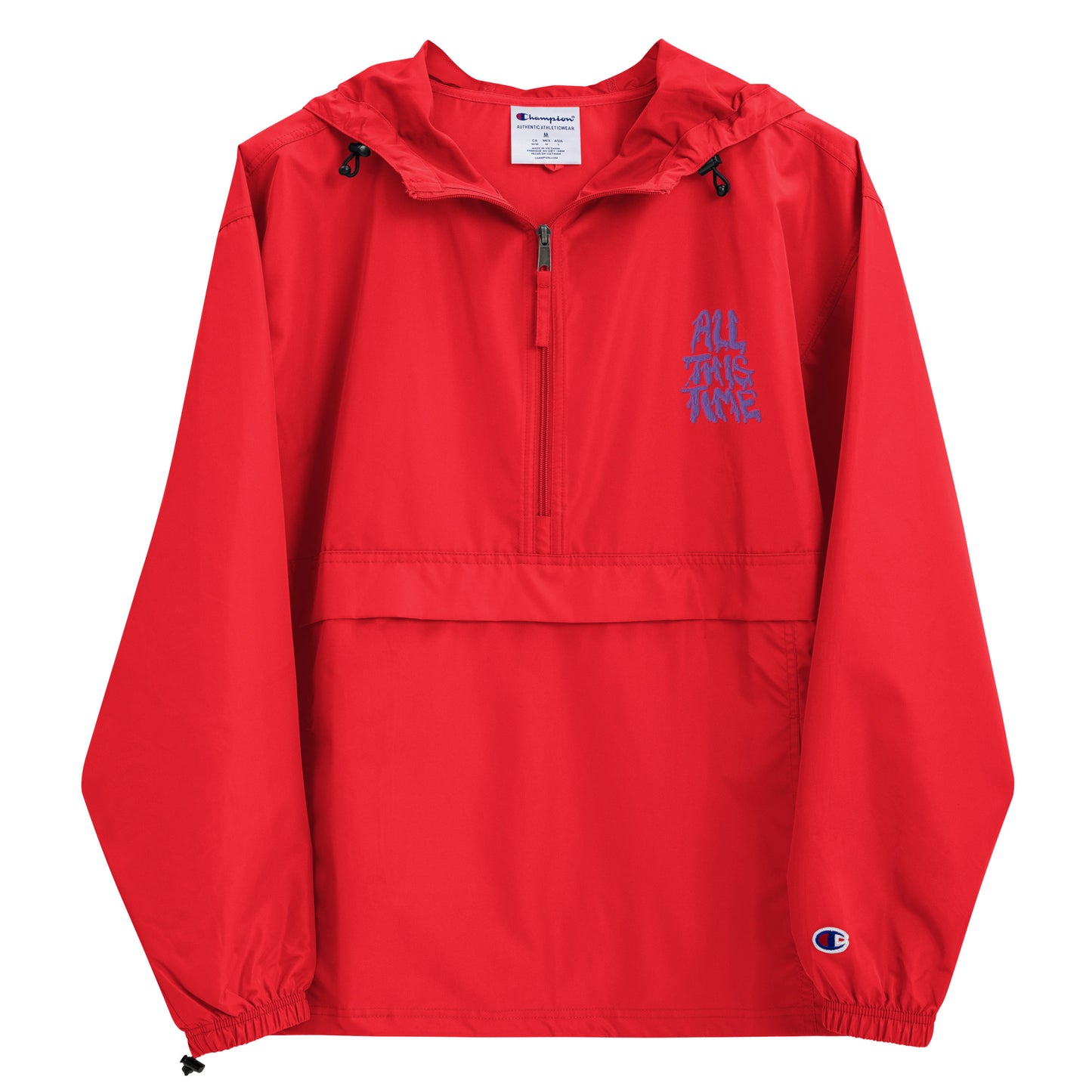 All This Time Embroidered Champion Packable Jacket
