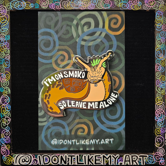 Smoko The Slugg Enamel Pin