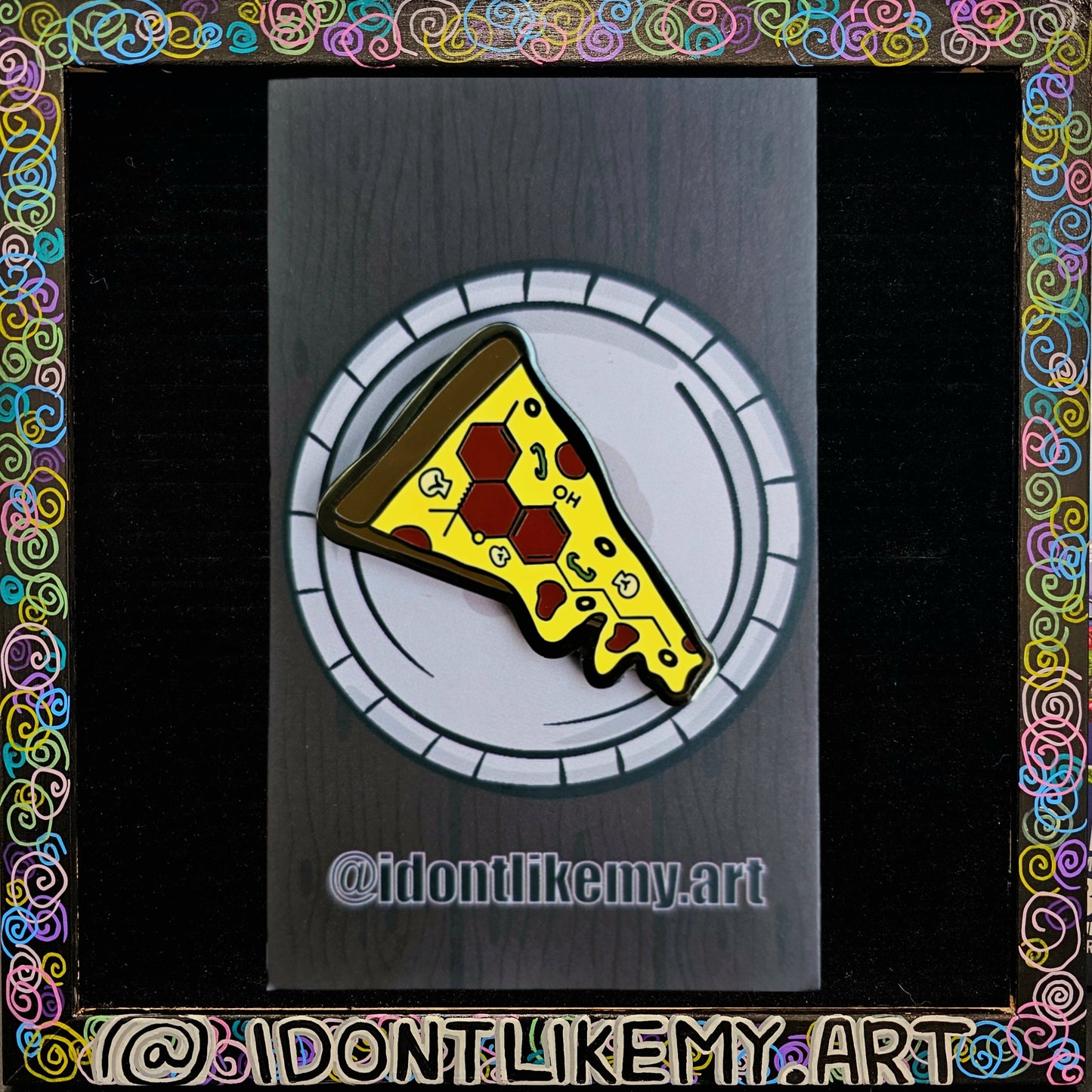 THC Slice Enamel Pin