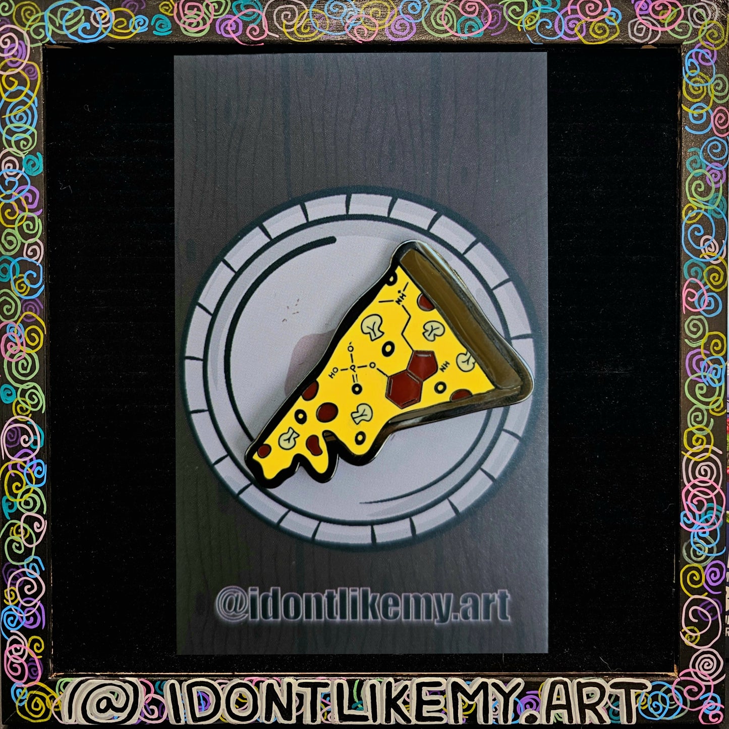 Psilocybin Slice Enamel Pin