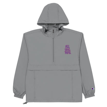 All This Time Embroidered Champion Packable Jacket
