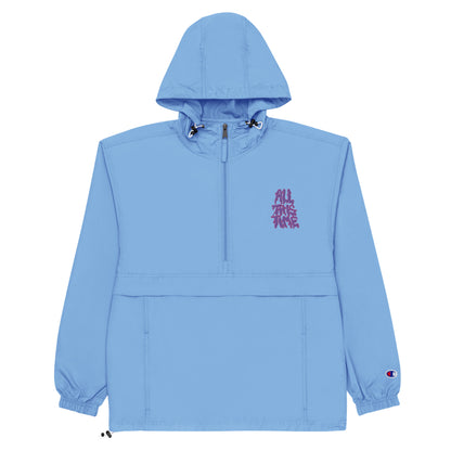 All This Time Embroidered Champion Packable Jacket