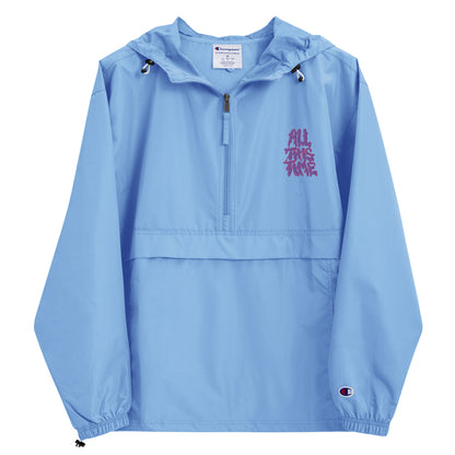 All This Time Embroidered Champion Packable Jacket