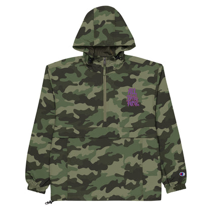All This Time Embroidered Champion Packable Jacket