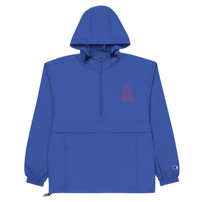All This Time Embroidered Champion Packable Jacket