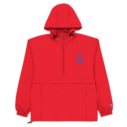 All This Time Embroidered Champion Packable Jacket