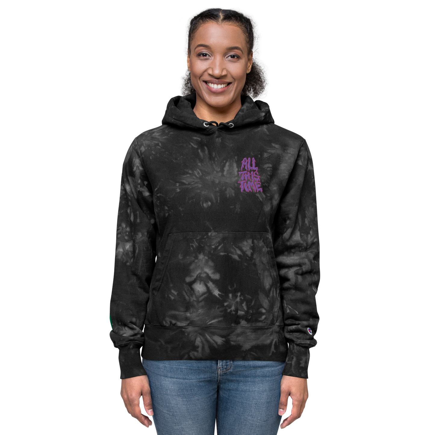 Unisex All This Time Champion tie-dye hoodie