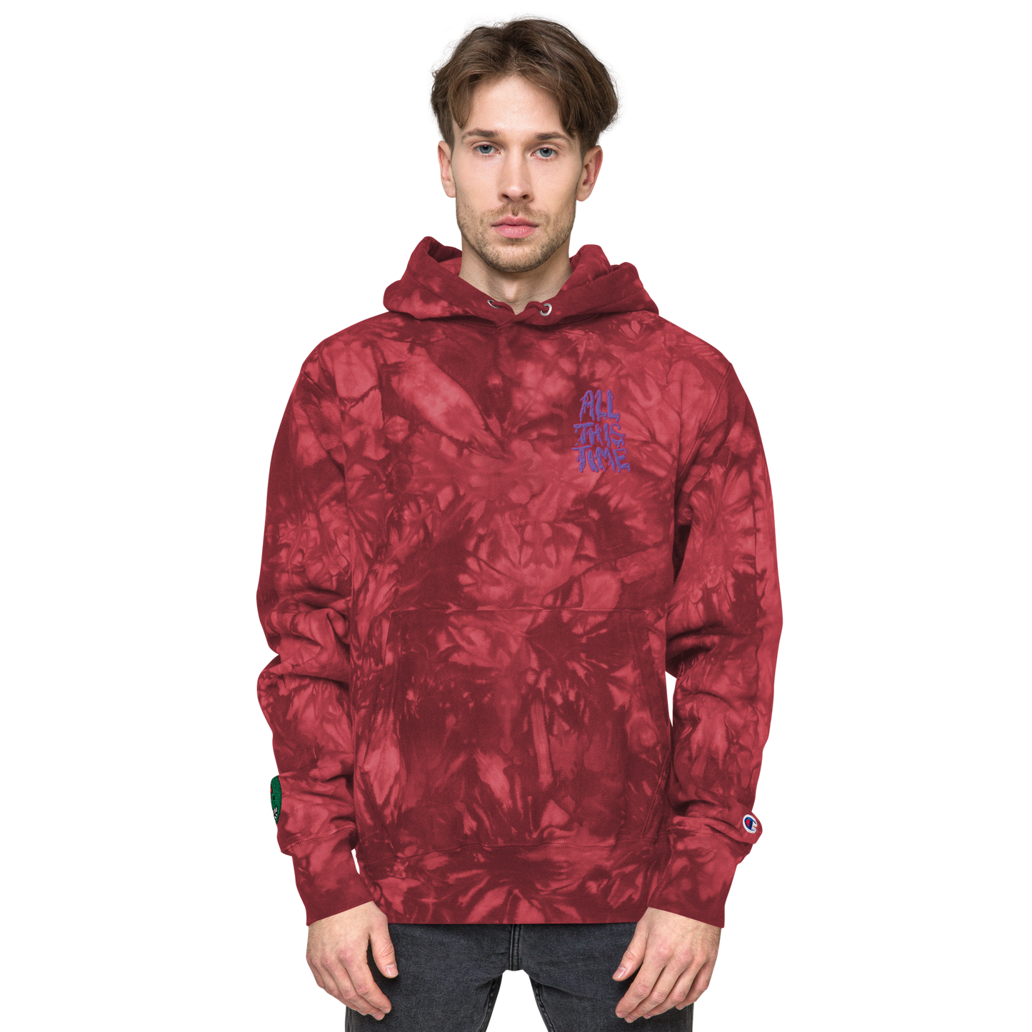 Unisex All This Time Champion tie-dye hoodie