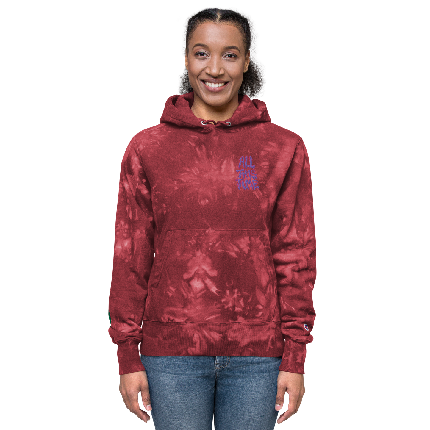 Unisex All This Time Champion tie-dye hoodie