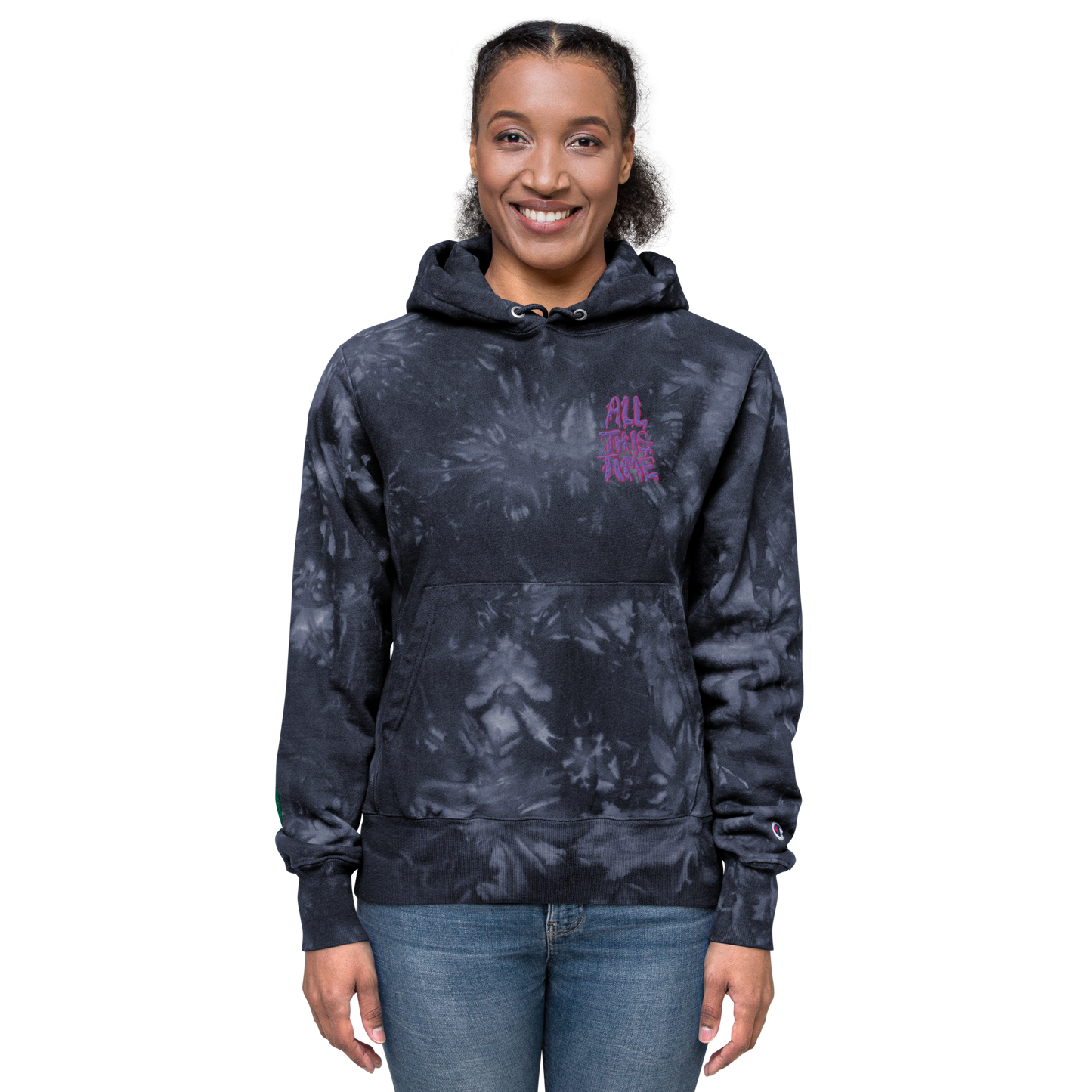 Unisex All This Time Champion tie-dye hoodie